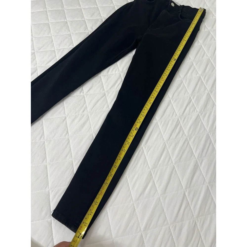 Zara Black Skinny Jeans Size 4 Minimalist Quiet Luxury‎ Clean Girl Stretch Denim